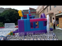Inflatable Bouncy Castle Outdoor Rumah Bouncing Komersial untuk Anak-Anak