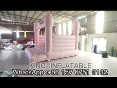 Pink Bouncy Castle Pesta Pernikahan Inflatable jumping Bpuncer