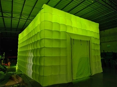 Inflatable Cube Tent Night Club dengan Lampu LED Untuk Acara Pesta Luar Ruangan