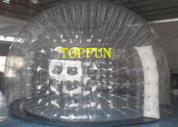 6m Diameter 1.0mm PVC Inflatable Tent Bubble Jelas Dengan Lapisan Ganda