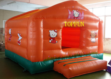 Jahit ganda PVC Terpal Inflatable Castle Jumping Hello Kitty Bounce House
