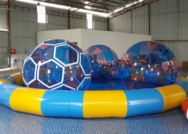 CE 7,3 m Diameter Kolam Renang Plastik Dengan Water Walking Ball