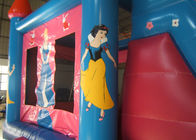 Pink Princess PVC Tarpaulin Inflatable Jumping Castle Slide Untuk Anak-Anak