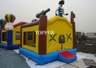 Taman Hiburan Anak Luar Kuning, Inflatable Jumping Castle 5 x 4 m OEM