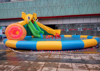 Taman Air Inflatable terpal PVC kustom dengan kolam renang untuk anak-anak / dewasa