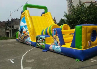 Kursus Kendala Inflatable Dewasa Kuning dengan terpal PVC 0,55mm