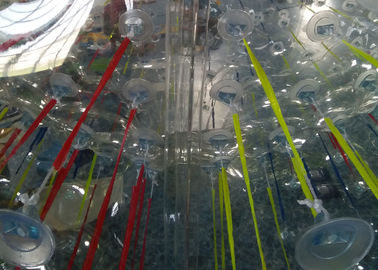 Transparan 1.0mm TPU Inflatable Bumper Tubuh Bola Dengan Lampu Glowing