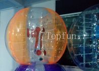 EN14960 Gelembung Sepak Bola Inflatable Berwarna-warni Dengan Plato Terbaik, 1.0mm PVC