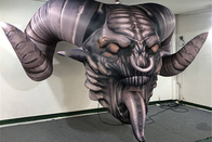 Mengerikan Portabel Inflatable Devil Skeleton Head Tengkorak Raksasa Halloween Party Indoor Outdoor Dekorasi