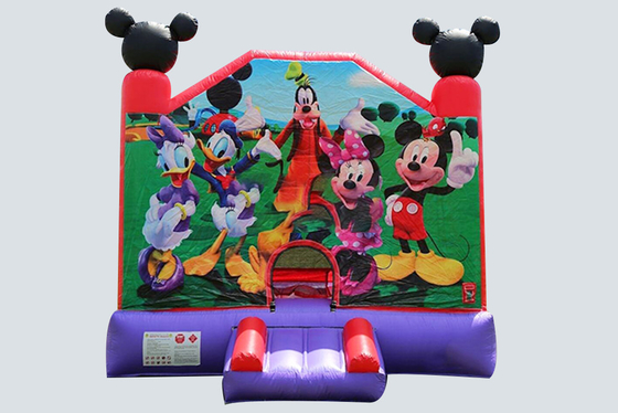 Inflatable Bouncer Castle House Party Jumping Bouncer Trampolin Tema Komersial Untuk Anak-Anak