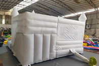 Raja Inflatable Putih Bouncing Castle Slide Bola Pit Combo Jumper Rumah Goyang Dekorasi Pesta Pernikahan Melompat Bed
