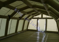 Hijau PVC Terpal Militer Inflatable Event Tent Sertifikasi CE 40m X 10m X 6m