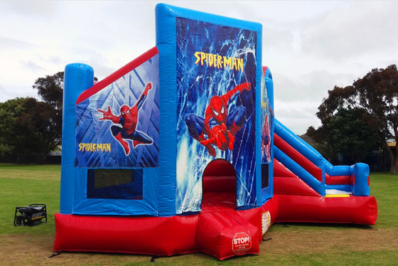 PVC Inflatable Bouncy House Anak-anak Sewa Komersial Luar Ruangan Bounce Jumping Castle Combo