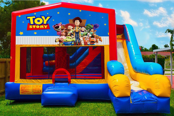 PVC Inflatable Bouncy House Anak-anak Sewa Komersial Luar Ruangan Bounce Jumping Castle Combo