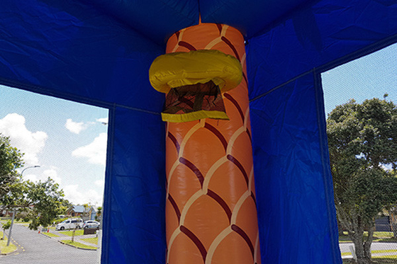 Inflatable Bouncy Castle Luar Ruangan Anak-anak Dewasa Melompat Rumah Bouncing Dengan Slide Untuk Sewa