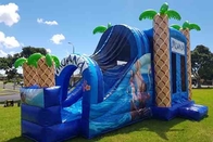 Pink Bouncy House Castle Outdoor Rantal Inflatable Bouncer Dengan Slide