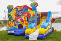 Inflatable Juming Castle Combo Outdoor Hire Inflatable Bouncy Castle Dengan Slide