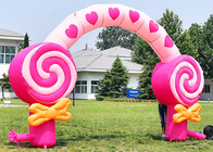 Dekorasi Pesta Ulang Tahun Anak-anak Merah Muda Lengkungan Benang Permen Tiup Untuk Festival