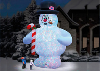 20ft Inflatable Snowman Dekorasi Natal Halaman Inflatables Bergerak Manusia Salju Natal