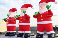 Raksasa Tiup Santa Claus Yard Dekorasi Natal Meledakkan Santa Inflatables