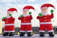 Raksasa Tiup Santa Claus Yard Dekorasi Natal Meledakkan Santa Inflatables