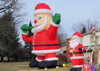 Santa Meledakkan Dekorasi Natal Raksasa Inflatable Santa Claus Inflatables