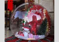 Inflatable Snow Globe Dekorasi Natal Tiup Luar Ruangan Dengan Blower Udara 250w