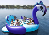 6 Orang Inflatable Raksasa Merak Pool Float Island Pool Lake Party Floating Boats