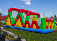 Inflatable Rintangan Kursus Bouncer Ukuran Disesuaikan Bounce House Rintangan Untuk Anak-Anak