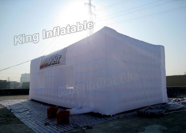 Tenda acara tiup tiup PVC putih tahan air dijahit untuk kegiatan