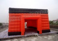 CE Inflatable Party Rumah Terapung Acara Tiup Tenda Dengan Oranye Warna Desain Lapisan Ganda