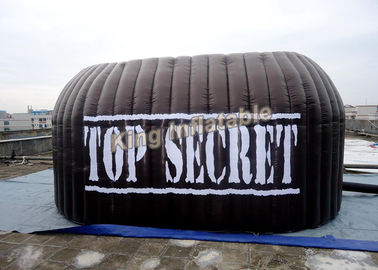 Iklan Hitam Inflatable Buka Tenda Photo Booth Pencetakan Logo Untuk Pameran Dagang