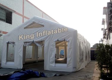 Tenda Inflatable tahan air putih 0.4mm PVC terpal untuk acara di luar ruangan