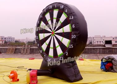 Putaran 3m Panah Sasaran Permainan Olahraga Tiup Dengan Plato PVC 0.55mm Hitam