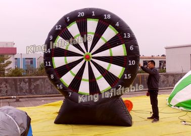 Putaran 3m Panah Sasaran Permainan Olahraga Tiup Dengan Plato PVC 0.55mm Hitam