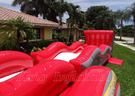 Sewa Seluncuran Air Tiup Anak-anak Melompat Bouncing Merah PVC Seluncuran Air Tiup Besar