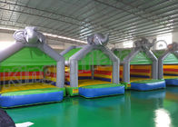 Elephant Grey Inflatable Bouncy Castles Lucu untuk Anak dengan Ukuran 4 * 4m