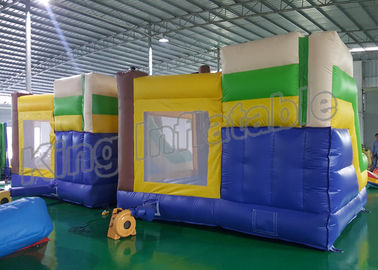 Outdoor Playground Pirate Inflatable Kids Jumping Castle Kuning Dan Biru