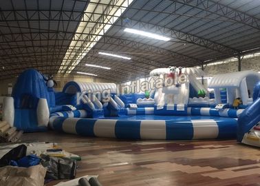 Disesuaikan Putih Lucu Besar Peralatan Taman Air Inflatable Untuk Anak / Dewasa
