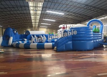 Disesuaikan Putih Lucu Besar Peralatan Taman Air Inflatable Untuk Anak / Dewasa