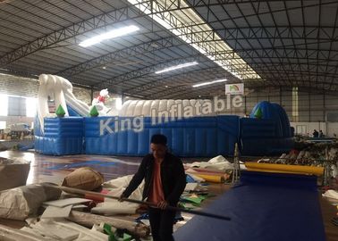 Disesuaikan Putih Lucu Besar Peralatan Taman Air Inflatable Untuk Anak / Dewasa