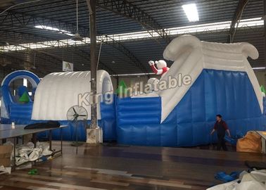 Disesuaikan Putih Lucu Besar Peralatan Taman Air Inflatable Untuk Anak / Dewasa