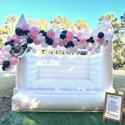 Bounce House Kids Inflatable Bounce House Jumping Castle Untuk Anak-anak Pastel Bounce House Inflatable Wedding Bouncer