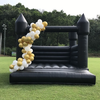 Black Bounce House Kids Inflatable Bounce House Jumping Castle Untuk Anak-anak Pastel Bounce House Inflatable Wedding Bouncer