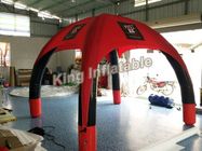 Red Advertising Outdoor Air Sealed Inflatable Spider Tent dengan 0.65mm PVC Terpal
