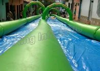 Double Lane Inflatable Slip N Slide 100m Panjang Untuk Anak N Dewasa