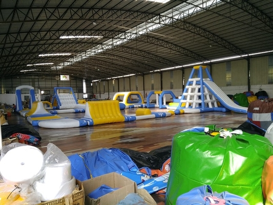 Taman Air Inflatable Permainan Air Inflatable Taman Terapung Peralatan Hiburan Untuk Acara