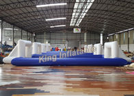 12 x 6M Blue Inflatable Football Field Game Olahraga Dengan CE Blower