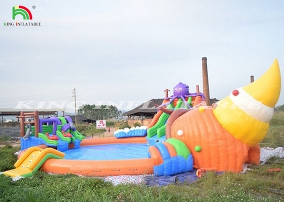 Taman Air Besar yang Bisa Diembun Dengan Slide Air dan Kolam Renang