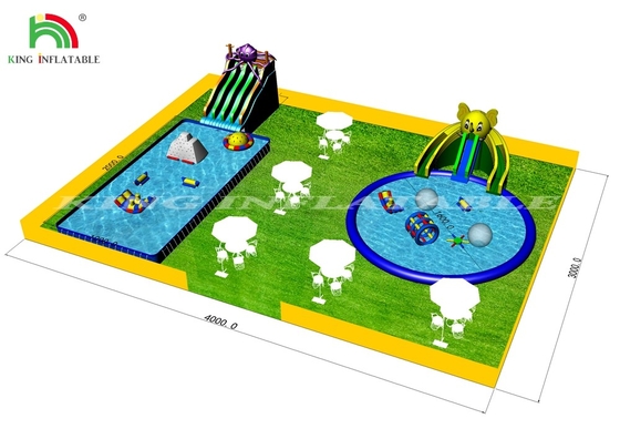 Float Olahraga Air kolam renang besar di luar ruangan taman air di atas air